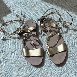 Loeffler Randall Starla Ankle Wrap Sandal - Size 6